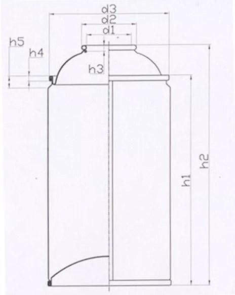 Custom Tinplate Empty Aerosol Spray Can for Hair Spray