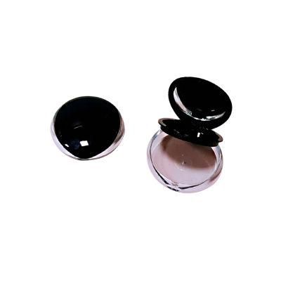 Luxury Empty Compact Powder Case Plastic Container Puff with Mirror for Cosmetic Packaging