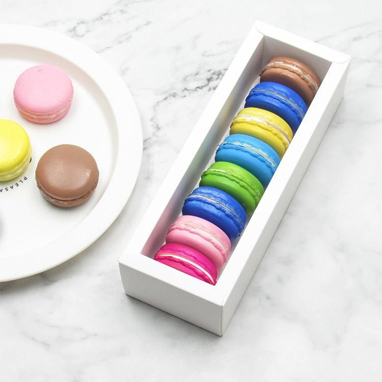 Chocolate Box with Inner Support Macaron Boxes with Clear Window Tray Box Macarons Mousse Puff Basque Packaging Boxes