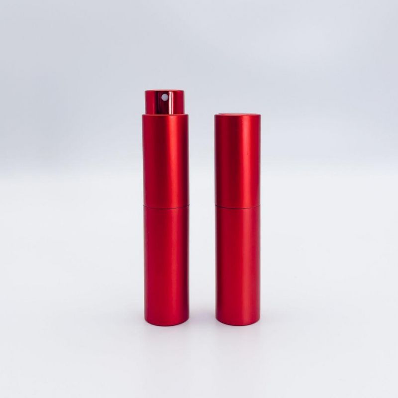 Aluminum Perfume Atomizer with Inner Glass Bottle