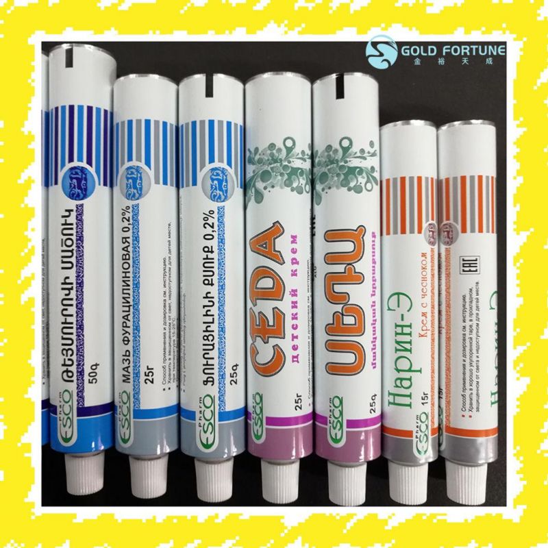 Wholesae Small Mini Aluminum Collapsible Ointment Tube Packaging