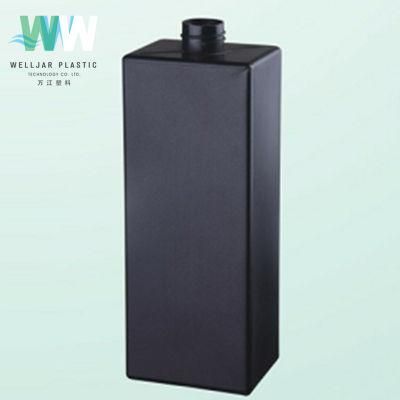 1000ml PE Square Liquid Plastic Bottle with Shaped Flip Cap