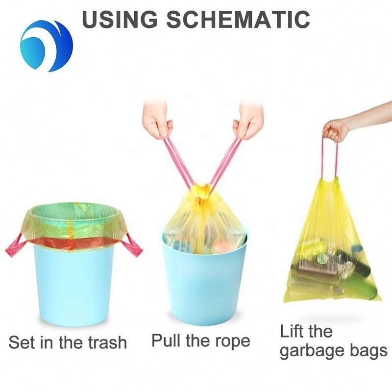 Household Kitchen Clean Large Trash Garbage Drawstring Bag