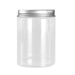 Plastic Food Jar 300ml with Aluminum Cap