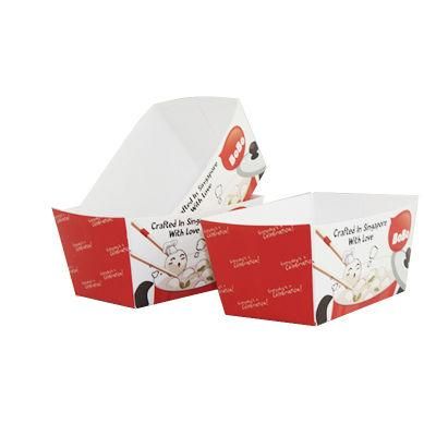 Disposable White Cardboard Printing Takeaway Box/Fast Food Packaging Box