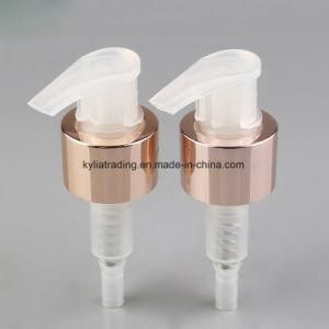 24/410 Rose Gold Aluminum Cream Pump for Cosmetic Packaging