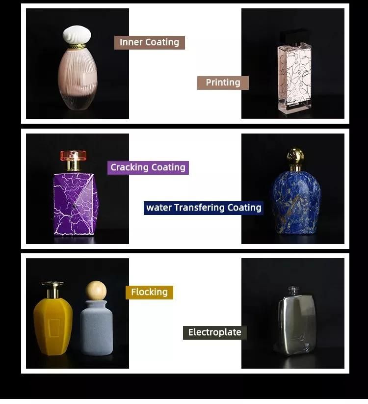 Wholesale Cosmetic Package Luxury Perfume Bottle Empty Bottles Clear Perfume Glass Bottle with Plastic Cap
