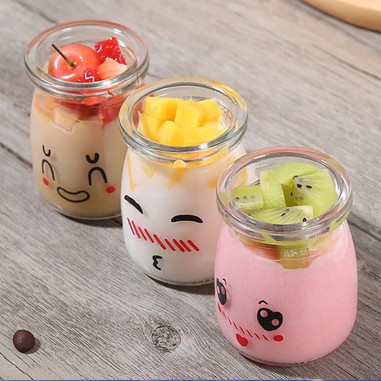 Cheap BPA Free 100ml 200ml Message Wishing Jars Glass Pudding Bottle with Cork