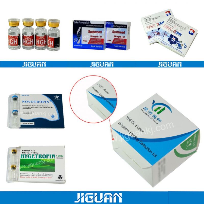Free Design Holograhic 2ml 10iu HGH Paper Packing Injection Drug Box