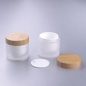 Acrylic Cream Jar with Bamboo Cap
