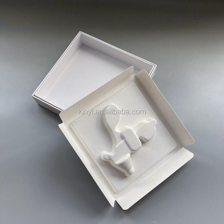 Creative Environmentally Friendly Fiber Molded Packaging Box with Tray