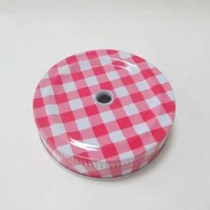 Wholesale 70mm Cheapest Custom Mason Jar Lids with Holes for Jars