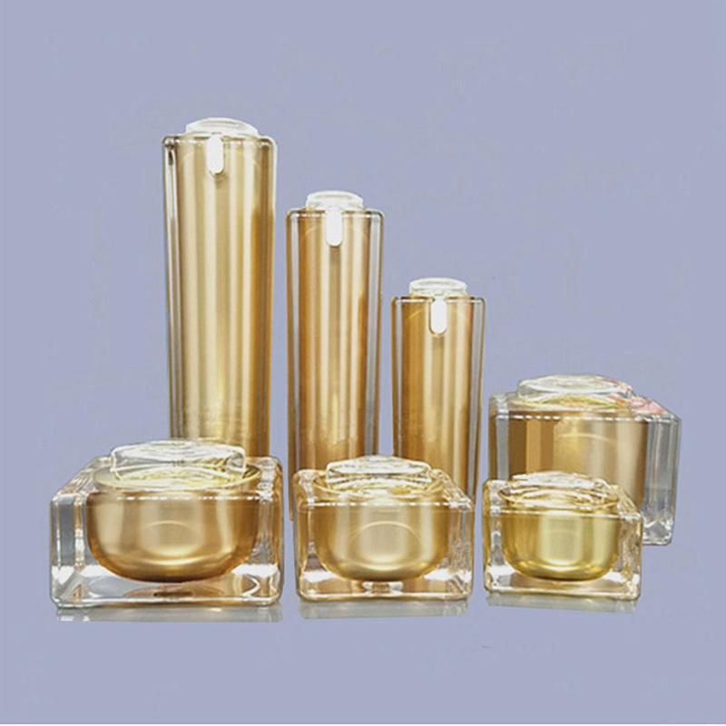 in Stock Ready to Ship 5g 10g 15g 30g 50g Manufacture Square Transparent Cream Jar for Skin Packaging