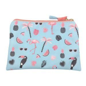 New Desigin Ready to Ship Ecofriendly PU Zipper Cosmetic Makeup Gift Storage Travel Bag