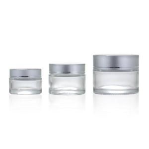 2021 Free Sample Frosted Clear Luxury Cosmetics 30ml 50ml 100ml 2oz 4oz 8oz Glass Cosmetic Jars