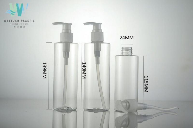 200ml Cosmetic Flat Shoulder Bottle with Pump Sprayer