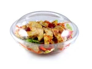 Transparent Round Plastic Instant Food Container with Lid