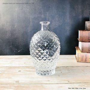 700ml Quality Fancy Empty Glass Liquor Spirit Bottle