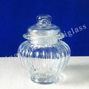 Glass Storage Jar with Glass Cap Nice Good Price