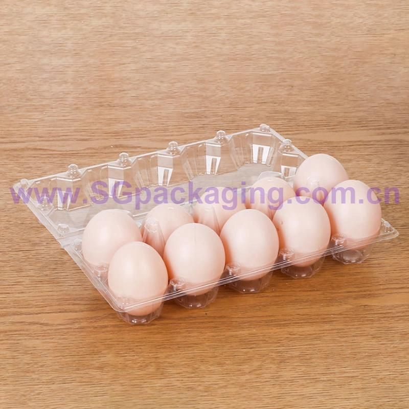 Customized 2/4/6/8/9/10/12/15/18/20/24/28/30 Wholesale 12 Cells Clear Eggs Food Storage Container Custom Plastic Egg Tray