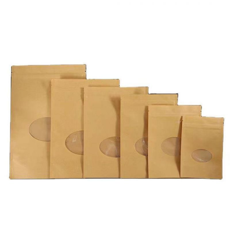 16oz Kraft/PLA Compostable Food Packaging Bag Square Bottom Paper Pouch