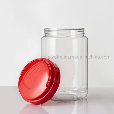 3000ml 101oz Big Size Plastic Bottle Round Food Candy Jar