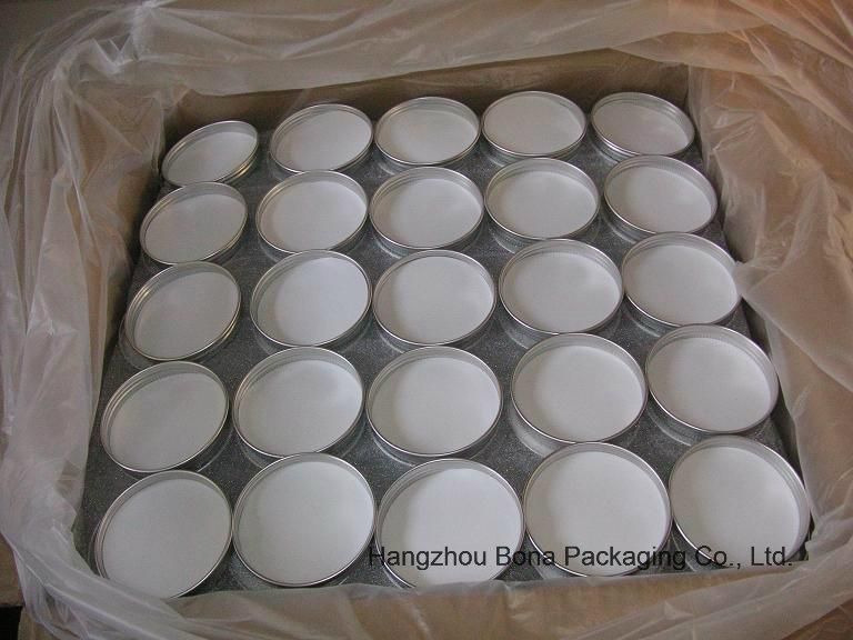 Food Grade Silver Natural Aluminum Jar for Hand Cream