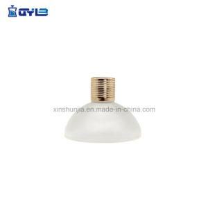 Frosted Glass Bottle with Gold Aluminum Cap