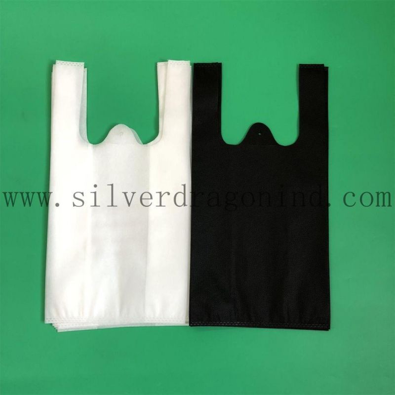 Custom Non-Woven T-Shirt Shopping Bags/Non-Woven Vest Bags