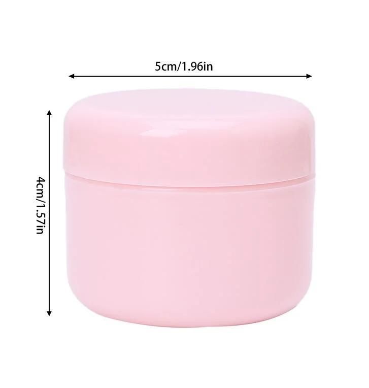 20ml/50ml/100ml Plastic Portable Cosmetic Travel Empty Jars Pots Makeup Cream Liquid Moisturizer Lip Balm Container Pocket