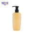 Oval Transparent Pet Plastic Cosmetic Packaging Shampoo Bottles Body Milk Lotion Bottle 200ml