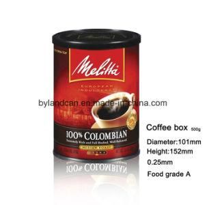 Coffee Tin Can with Plastic Cap