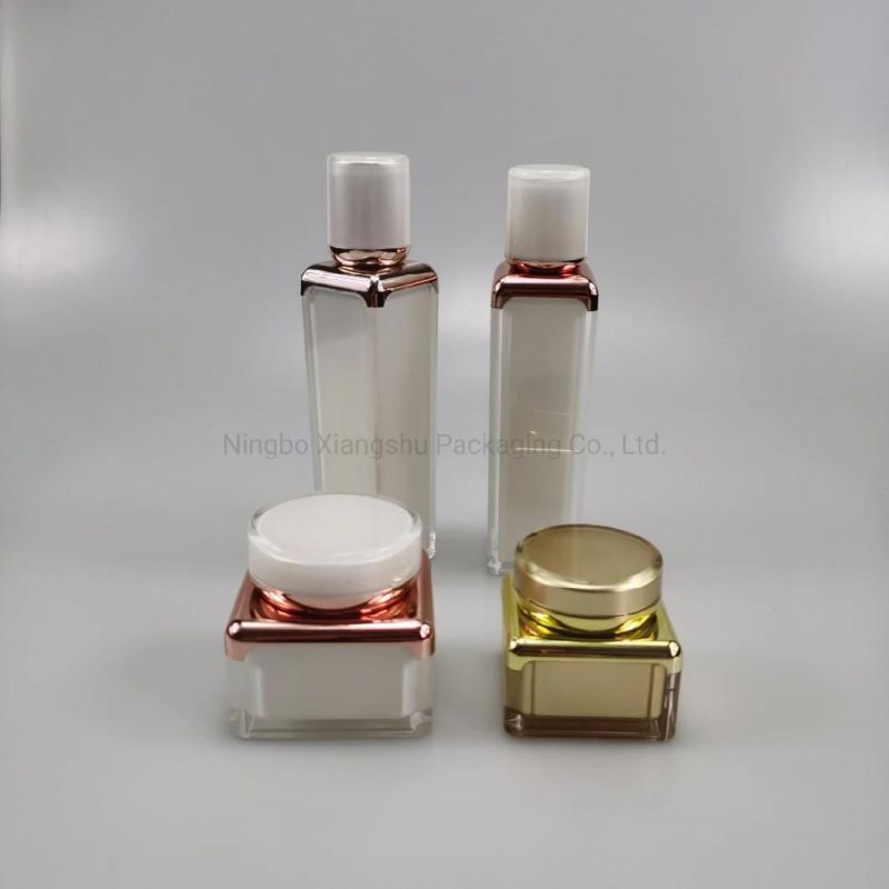 Facial Skin Care Packaging Sets Bottles 30 Ml 50ml 100ml Acrylic