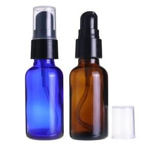 2oz 4oz 8oz 16oz Empty Amber Clear Blue Chemical Boston Glass Spray Bottle for Cleaning