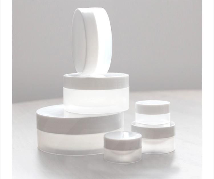 5g 10g 15g 30g 50g 100g 150g 200g 250g Natural White Matte Finish Plastic PP Jar Cream Jar Cosmetic Packaging Jar