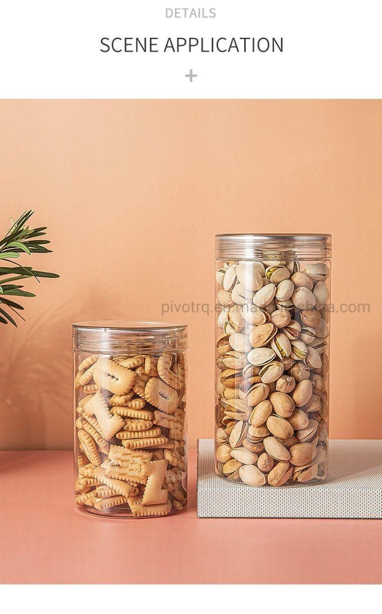 380ml Food Grade Empty Plastic Pet Bottles with Crystal Caps for Food Storage