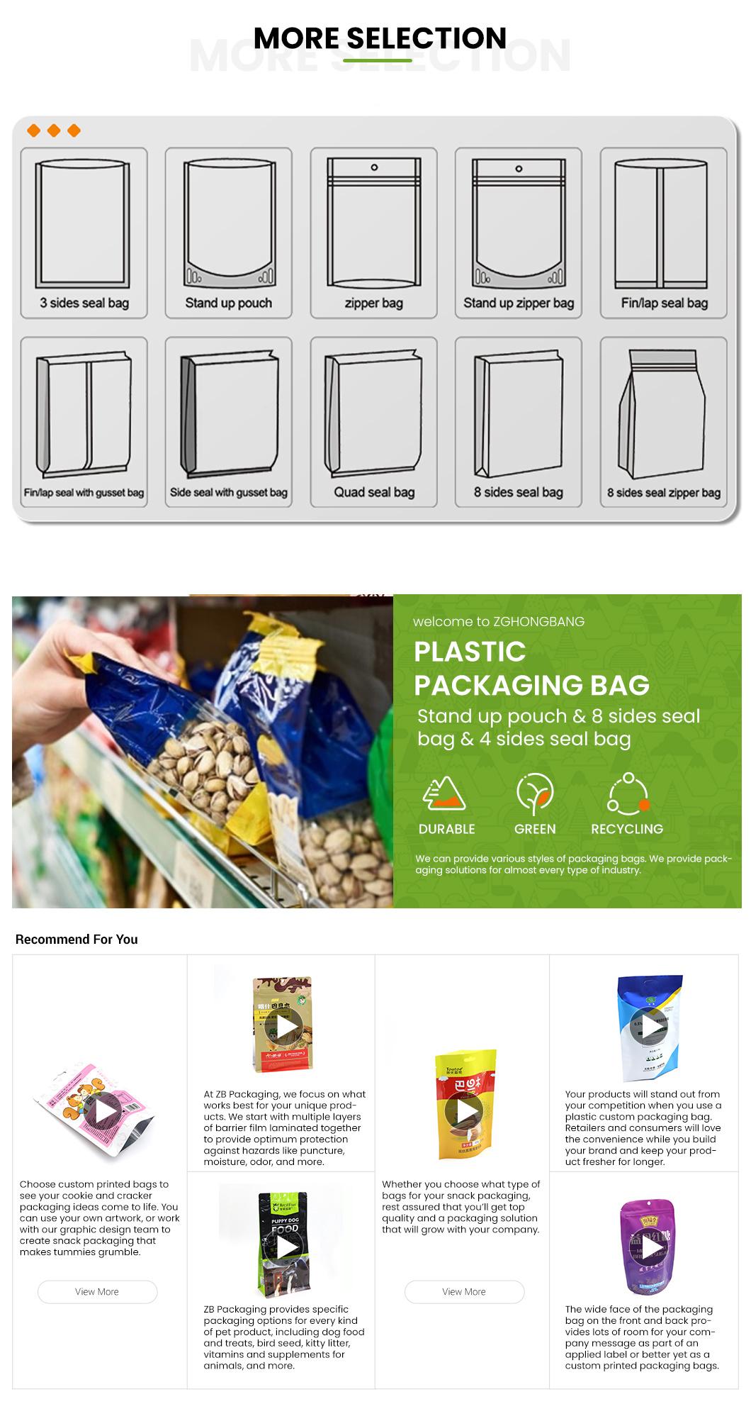 ZB Packaging Custom Print Rice Packaging Bag with Handle