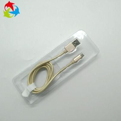 Custom Plastic Packaging Clear Data Cable Blister Tray