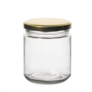 Compact and Portable Empty Clear Round Drop Resistant Glass Food Jar 100ml 250ml 500ml