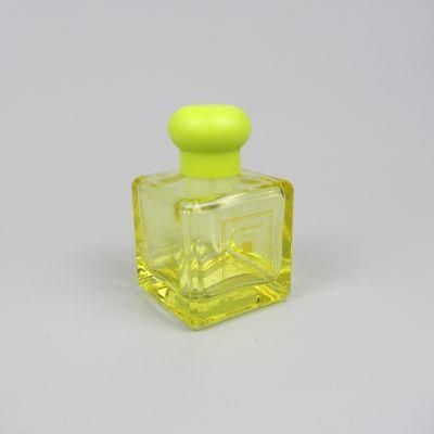50ml Empty Square Glass Perfume Spray Bottle