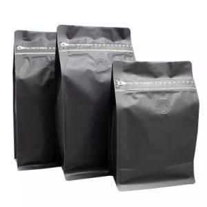 Eight-Sided Coffee Bag with Valve Tear Notch Zipper