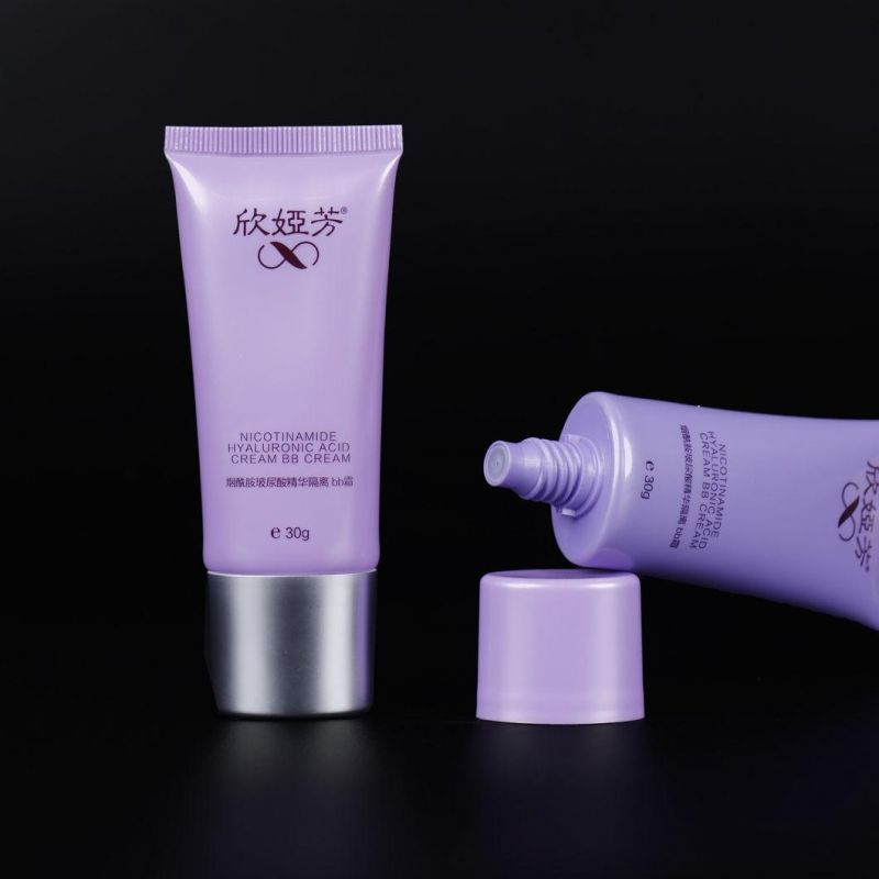 Plastic Cosmetic Packaging Tube Skin Care Hand Cream Plastic Cosmetic Tube Packaging Round Tubes