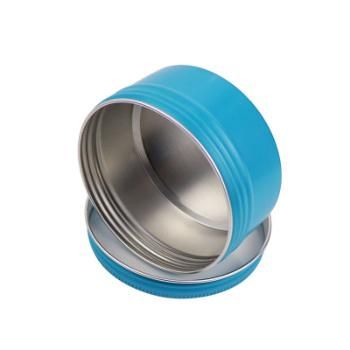 Colored Screwed Cap Cosmetic Tin Aluminum Jars