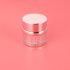 Hot-Selling 15g 30g 50g Elegant Silver Metalized Luxury Empty Acrylic Plastic Jar for Skin Care Products