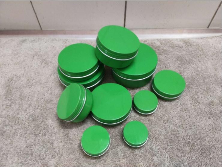 Custom Color Empty Cosmetic Metal Container Tin Box Aluminum Jars