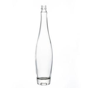 Glass Bottle Factory Transparent Empty Customize Crystal Wholesale Glass Bottle for Liquor with Lids