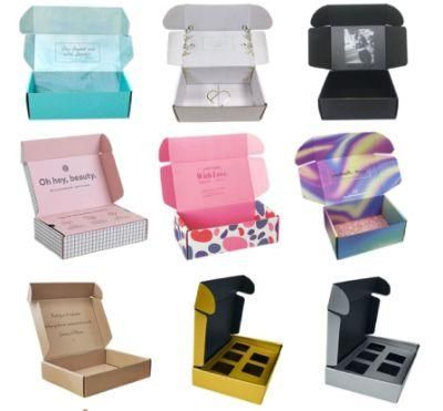 Carton Paper Packaging Cardboard Shipping Box White Custom Corrugated Mailer Boxes for Shoe