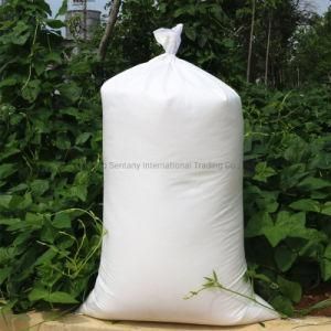 China 2021 Hot Selling White Plastic PP Woven Bag for Wheat Rice Cereal