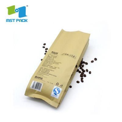 Wholesale Eco Luxury Custom Printed Side Gusset Biodegradable Plastic Instant Coffee Packaging Bags