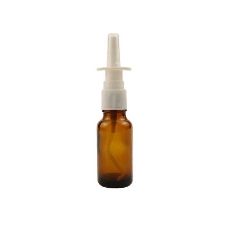 Glass Sprayer Bottle The Nasal Spray Bottle Irrigator with White Top and Plastic Cover 30ml 100ml